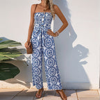 Women's Bandeau Jumpsuit with Pockets