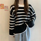 Women's Cozy Striped Knit Sweater