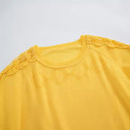 Women's Elegant Sweater with Lace Sleeves