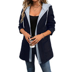 Women's Hooded Cardigan with Pockets