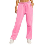 Women's Casual Trousers with Comfortable Fit and Side Pockets