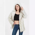 Women's Cool and Casual Faux Fur Jacket