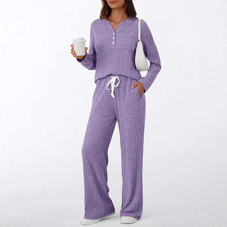 Women's Comfortable Knit Suit with Casual Cut