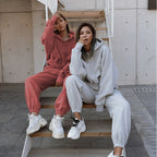 Women's Cozy Cropped Hoodie and High-Waisted Jogger Set