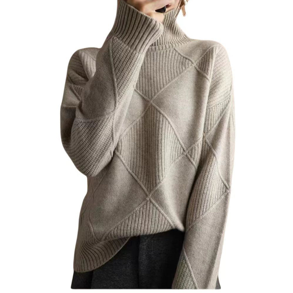 Women's Chunky Knit Turtleneck Sweater