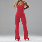 Women's Fitness Jumpsuit with Wide Leg and Elegant Cut