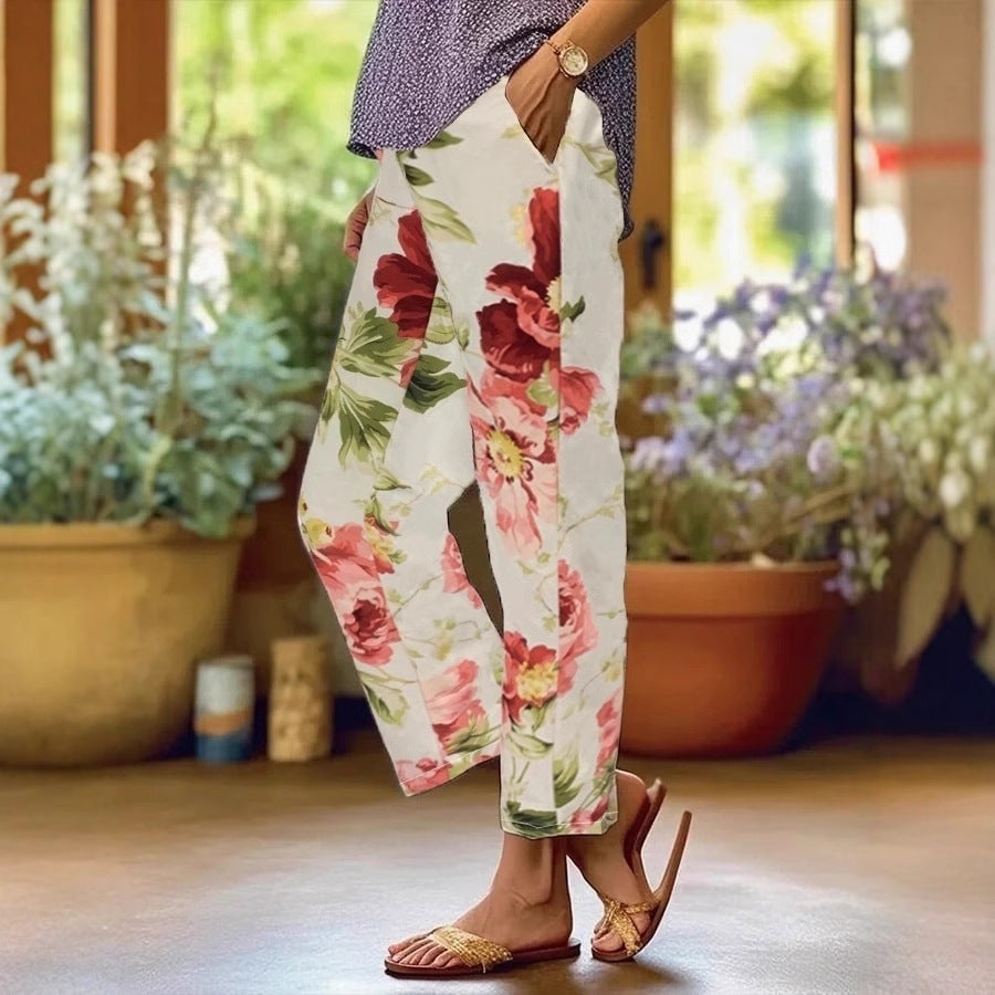 Women's Floral Leisure Pants