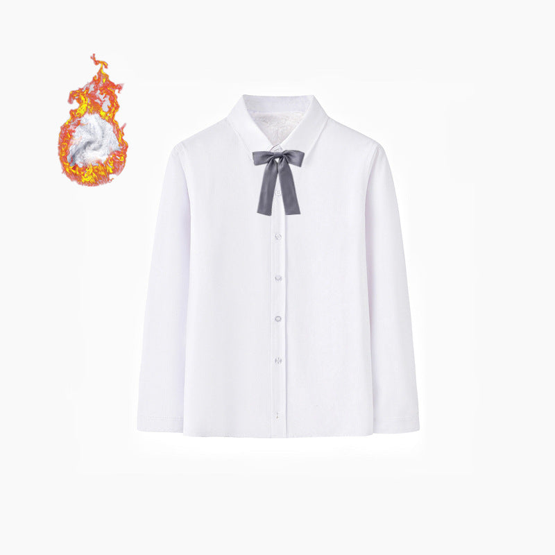 Women's Elegant Long-Sleeve Shirt with Soft Interior