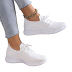 Women's Breathable Athletic Sneakers with Elastic Mesh Upper