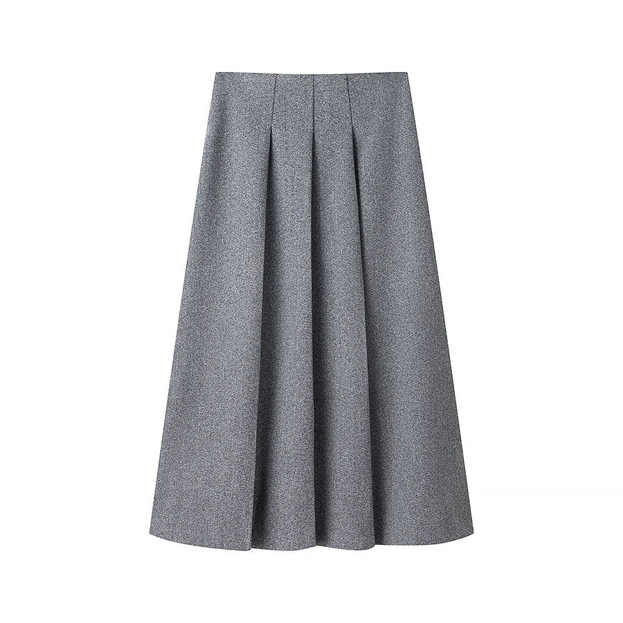 Elegant Women's Blazer and Skirt Ensemble with Textured Design