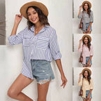Women's Striped Oversized Shirt