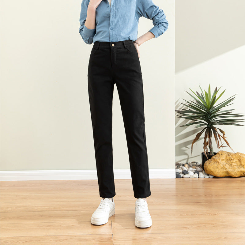 Women's High-Waisted Chino Pants