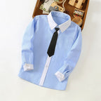 Elegant Shirt with Contrast Cuffs