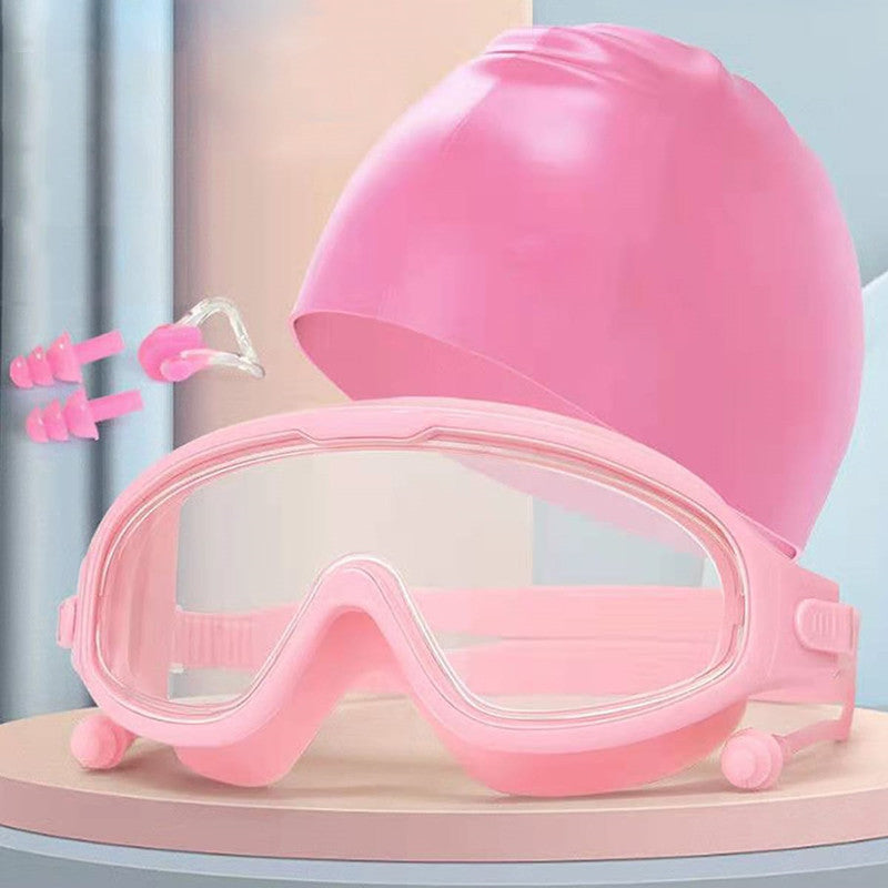 Diving Goggles with Silicone Rim and Waterproof Earplugs