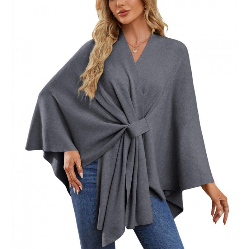 Women's Fashionable Wrap Coat with Trendy Design
