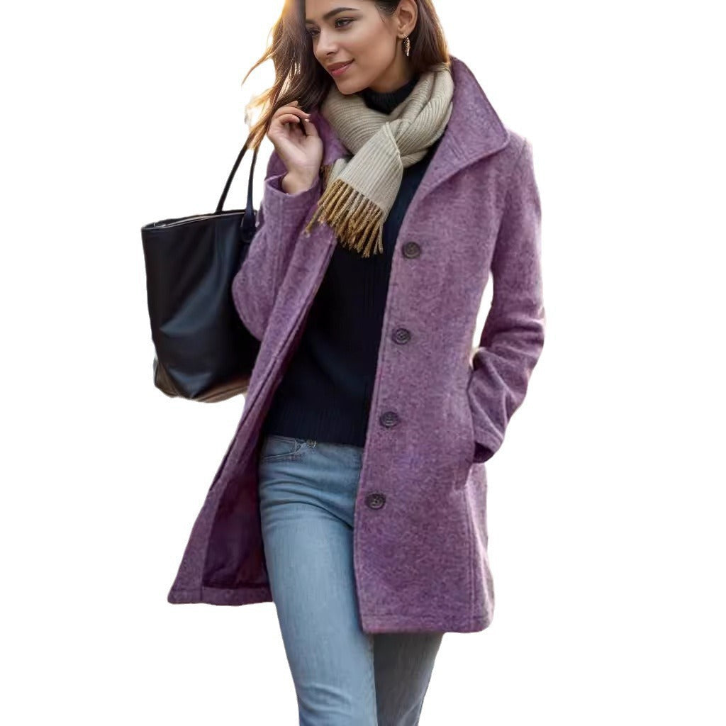 Women's Elegant Wool Coat