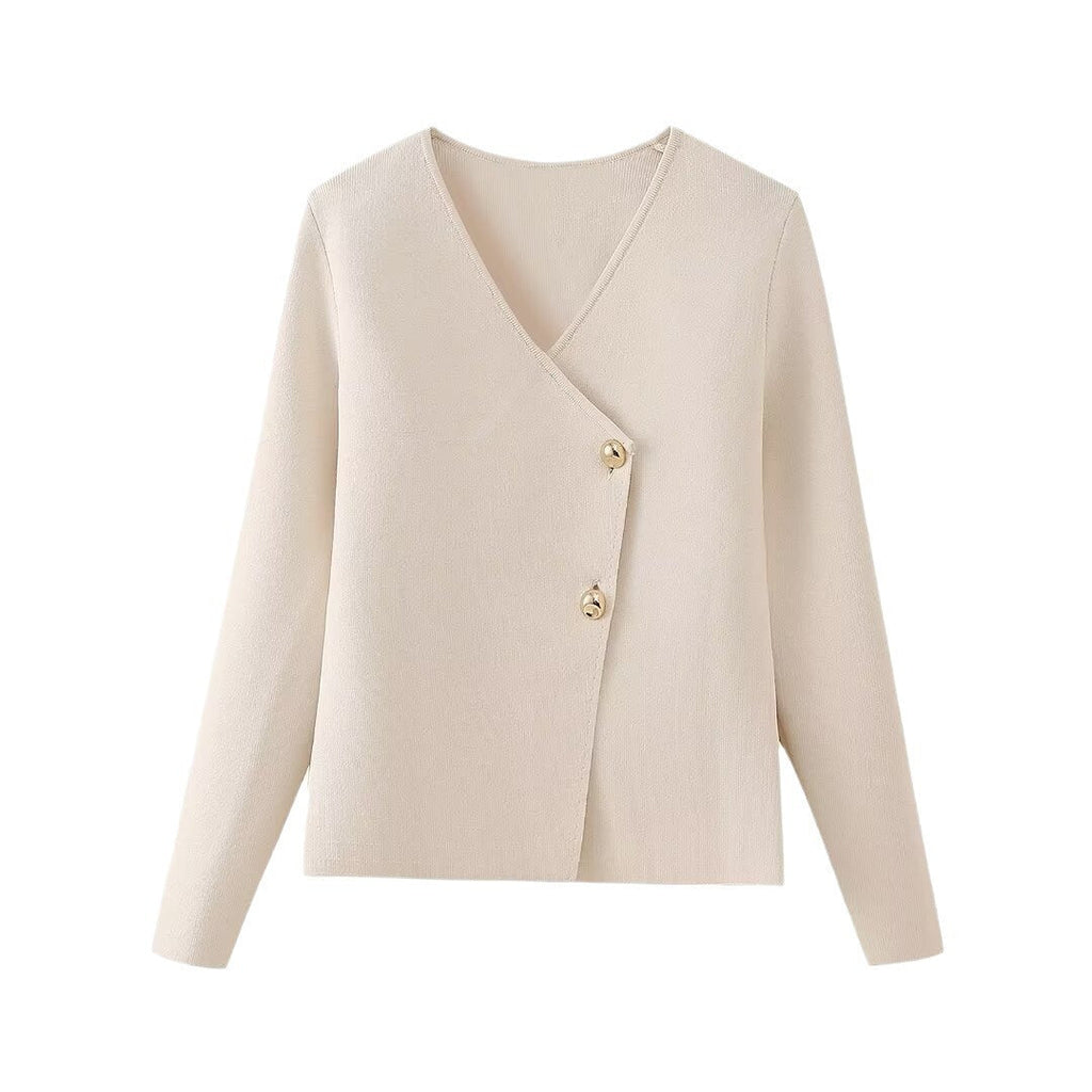 Elegant Wrap Jacket with Button Details