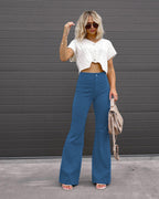 Women's High-Waisted Flared Jeans