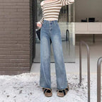 Women's High-Waisted Wide-Leg Jeans