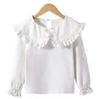 Women's Blouse with Large Ruffle Collar
