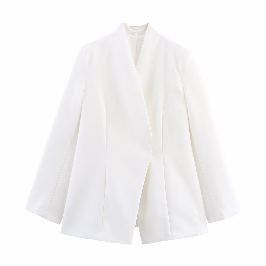Elegant Asymmetrical Blazer Jacket