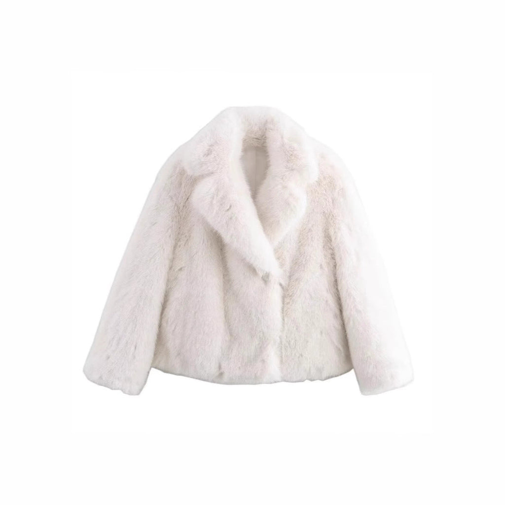 Women's Glamorous Faux Fur Coat