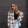 Women's Plaid Oversized Shirt in Casual Style