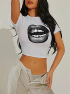 Women's Statement Print Crop T-Shirt