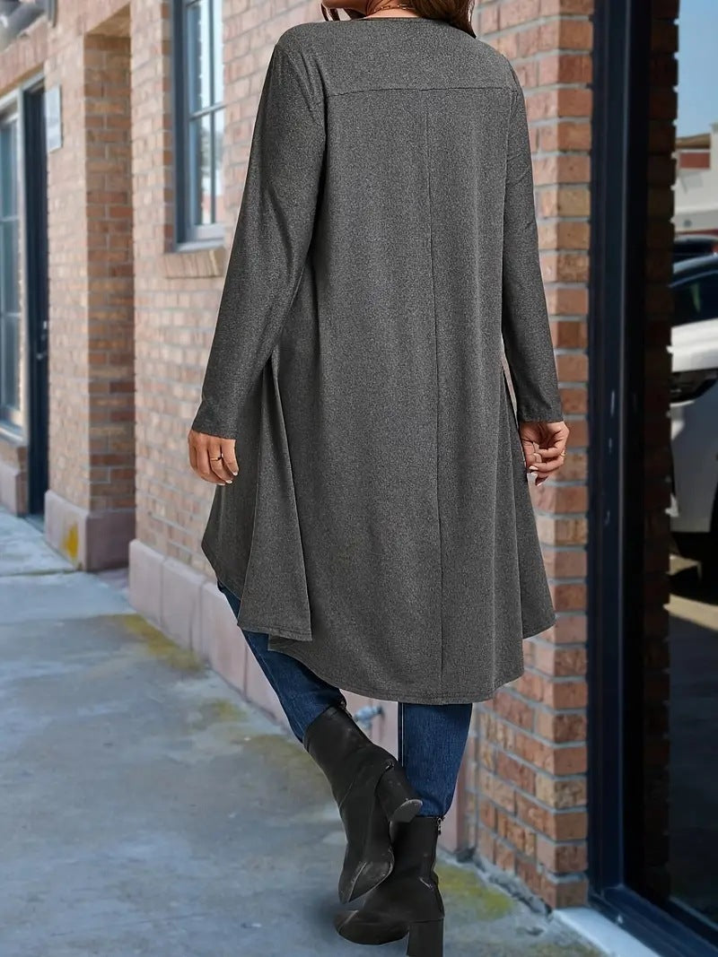 Women's Asymmetric Long-Sleeve Shirt