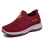 Women's Breathable Sneakers with Non-Slip Sole and Elastic Slip-On