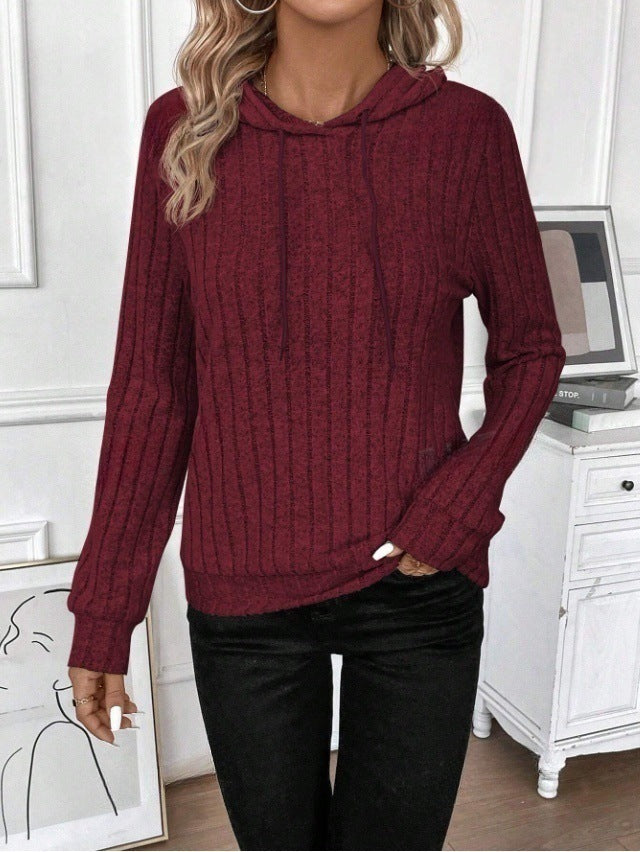 Women's Ribbed Fleece Hoodie