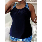 Women's Swimsuit Set with Fashionable Cut and Sporty Design