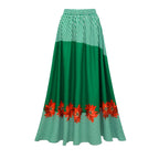 Women's Swimsuit with Ruffle Design and Matching Maxi Skirt