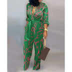 Women's Denim Jumpsuit with Fashionable Patchwork Design and Practical Pockets