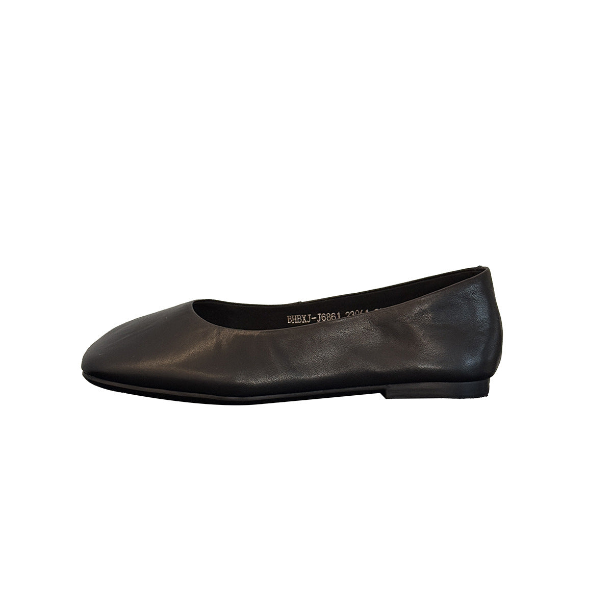 Women's Ballet Flats in High-Quality Metallic Leather with Comfortable Insole