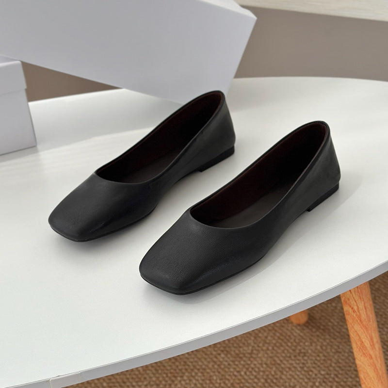 Women's Ballet Flats with Square Footbed