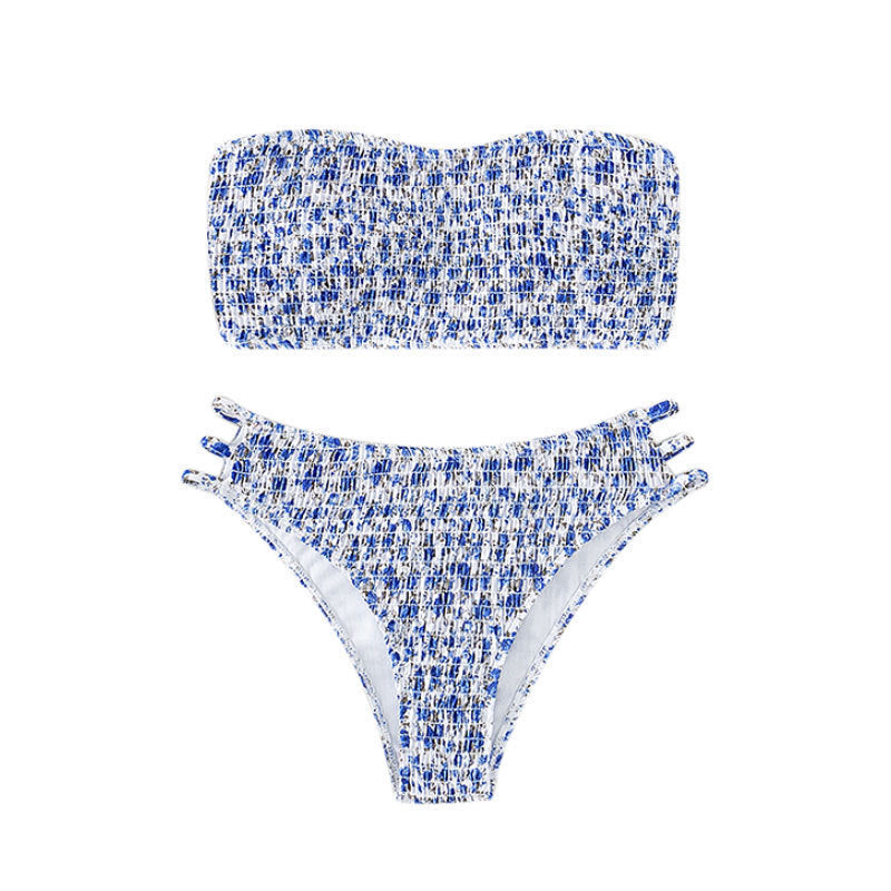 Women's Bandeau Bikini with Sophisticated Knot Design