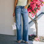 Women's High-Waist Wide-Leg Jeans