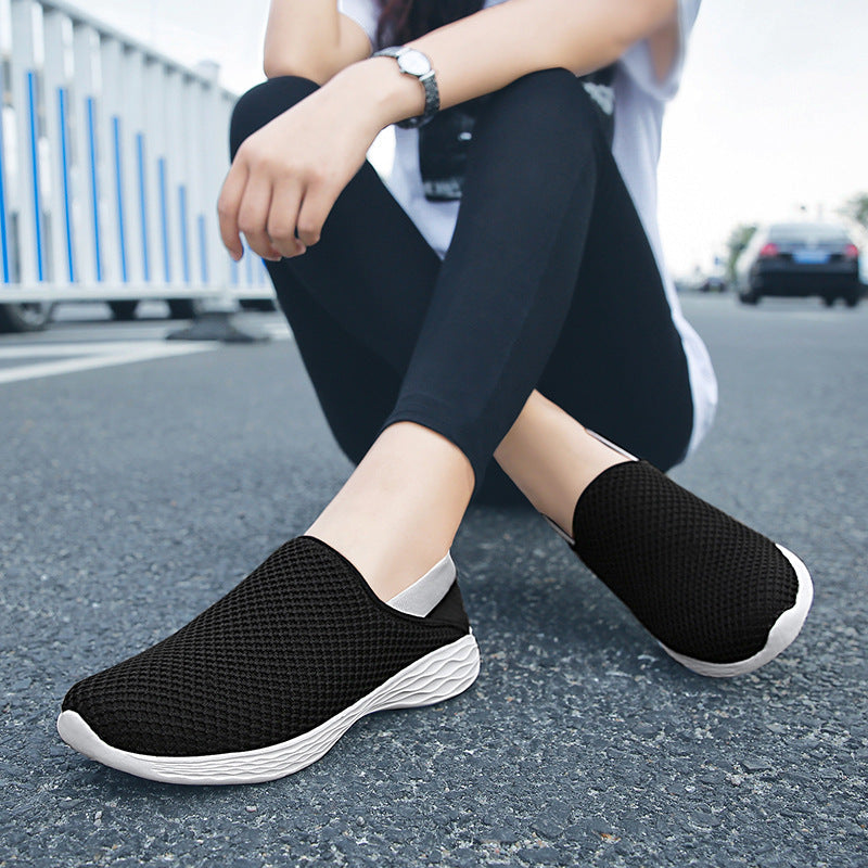 Women's Breathable Slip-On Sneakers with Flexible Sole Design