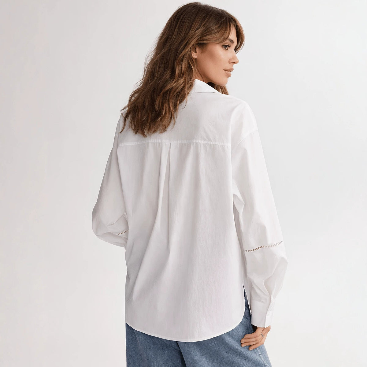 Women's Elegant Blouse with Fine Embroidery Details