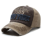 Men's Distressed Cotton Graphic Baseball Cap