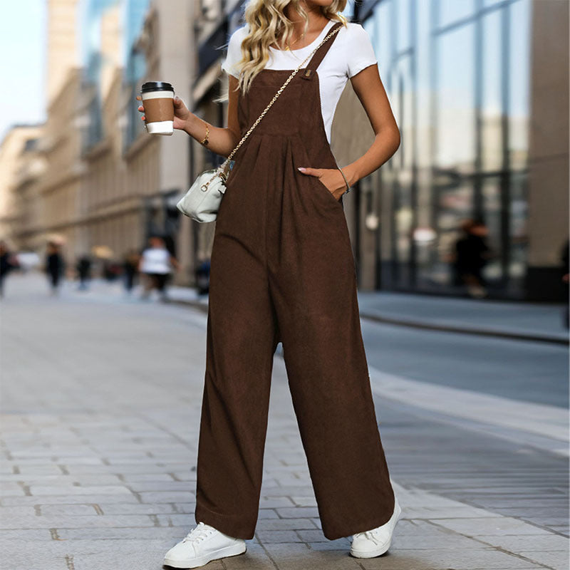 Lightweight Cotton Overalls with Pockets