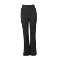 Women's Elegant High-Waisted Flared Pants with Button Details