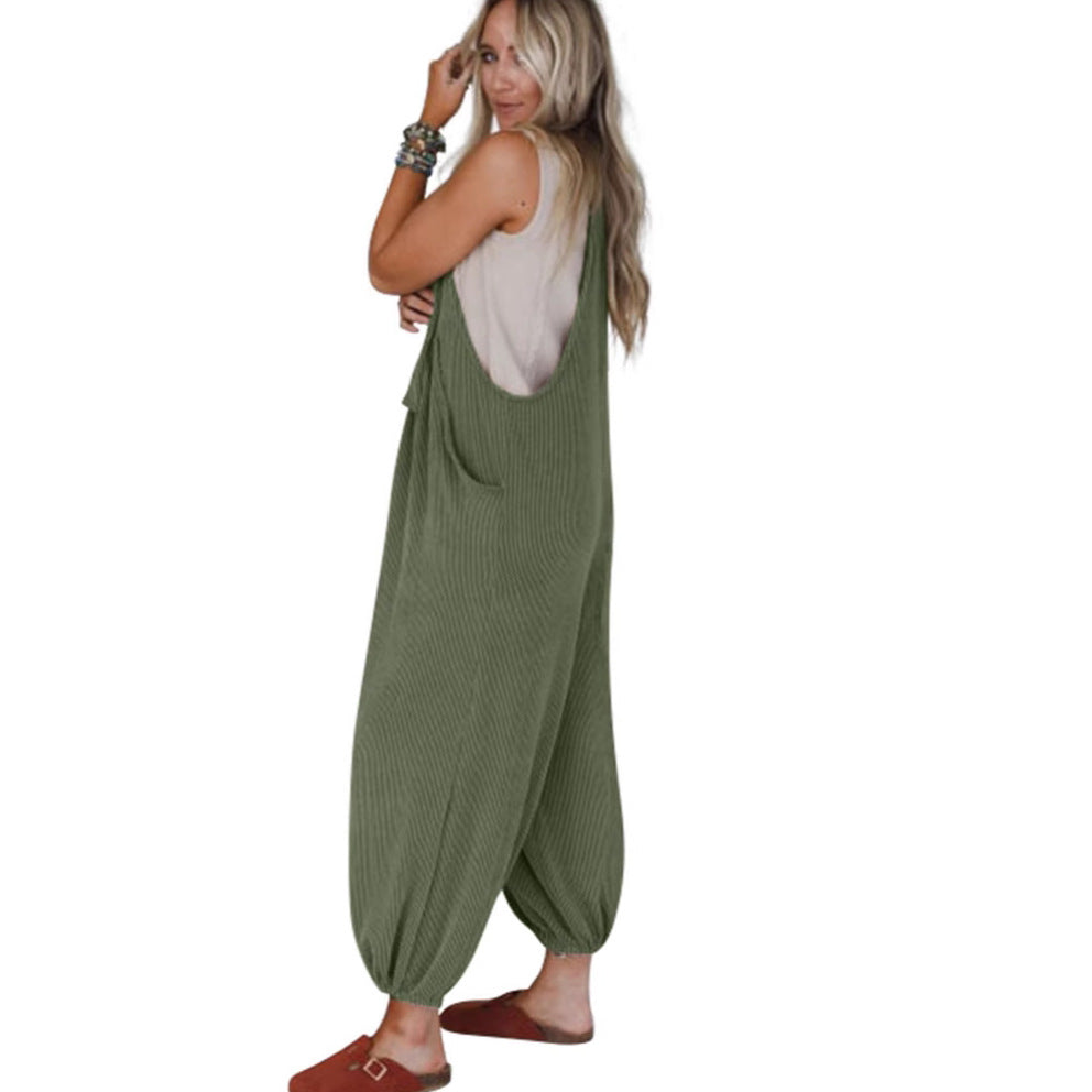 Casual Women's Jumpsuit with Pockets
