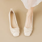 Women's Ballet Flats with Knot Design
