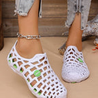 Women's Breathable Plastic Clogs with Non-Slip Sole