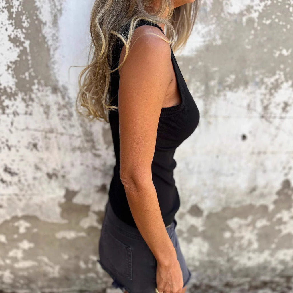 Women's Wide-Strap Stretch Top