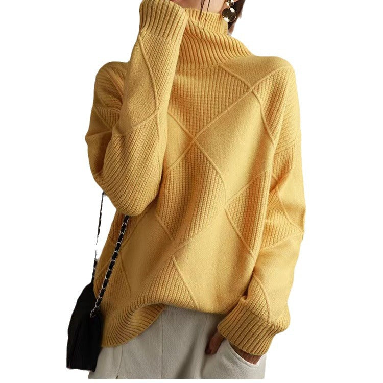 Women's Chunky Knit Turtleneck Sweater