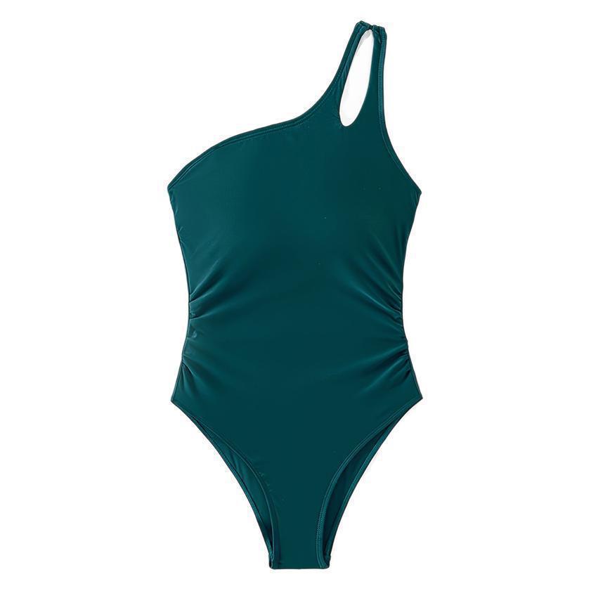 Women's Asymmetrical One-Piece Swimsuit with Stylish Cut-Out