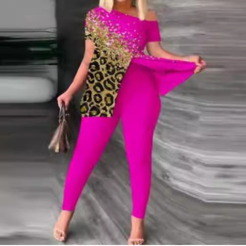 Women's Bodycon Jumpsuit with Off-Shoulder Design and Glamorous Accents